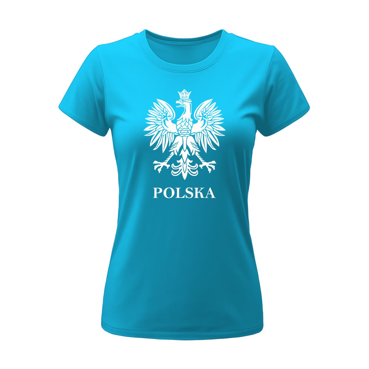 Koszulka damska z nadrukiem Polska - obrazek 2