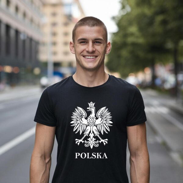 Koszulka męska z nadrukiem Polska