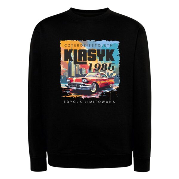 Bluza z męska bez kaptura z nadrukiem 40letni klasyk