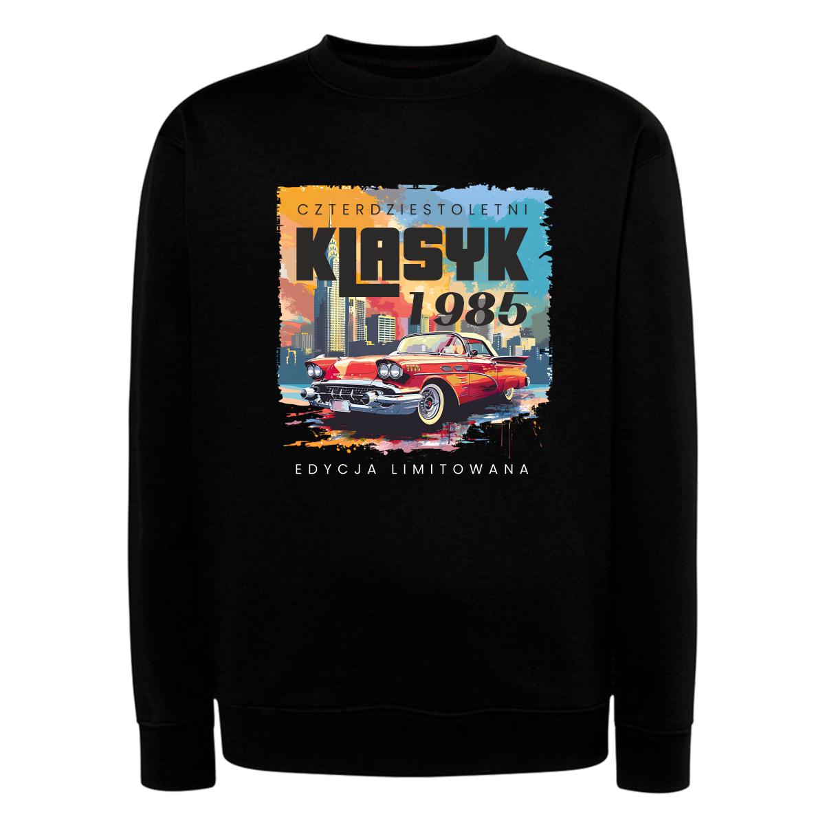 Bluza z męska bez kaptura z nadrukiem 40letni klasyk