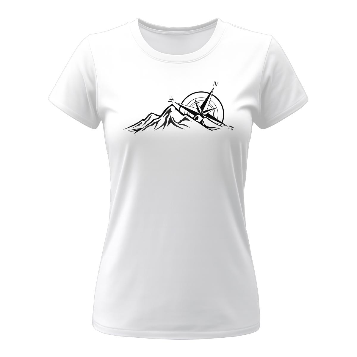 Koszulka damska z nadrukiem Róża Wiatrów