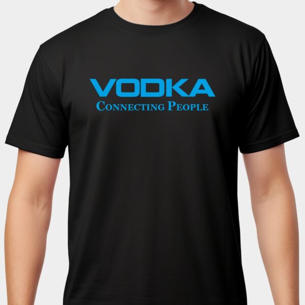 Koszulka męska z nadrukiem Vodka Connecting People