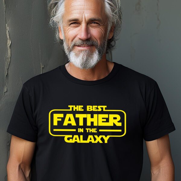Koszulka z nadrukiem The Best Father In The Galaxy