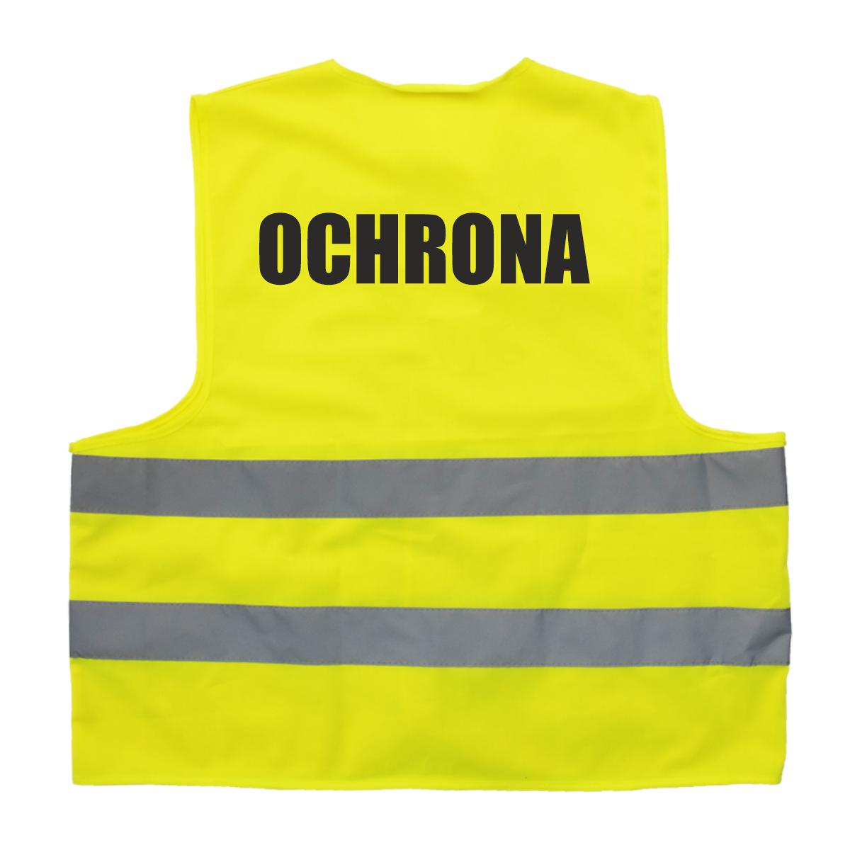 Kamizelka odblaskowa z nadrukiem Ochrona