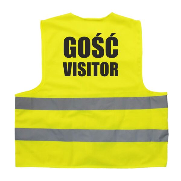 Kamizelka odblaskowa z nadrukiem Gość Visitor