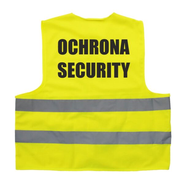 Kamizelka odblaskowa z nadrukiem Ochrona Security