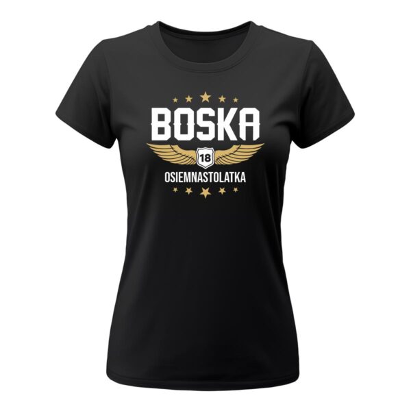 Koszulka z nadrukiem boska osiemnastolatka