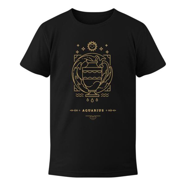 Koszulka z nadrukiem znaku zodiaku Wodnik