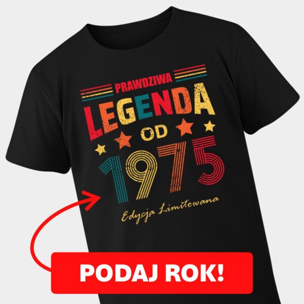 Koszulka na urodziny Vintage Prawdziwa Legenda