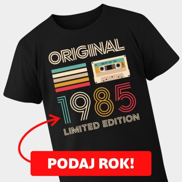 Koszulka na urodziny Vintage Original Limited Edition
