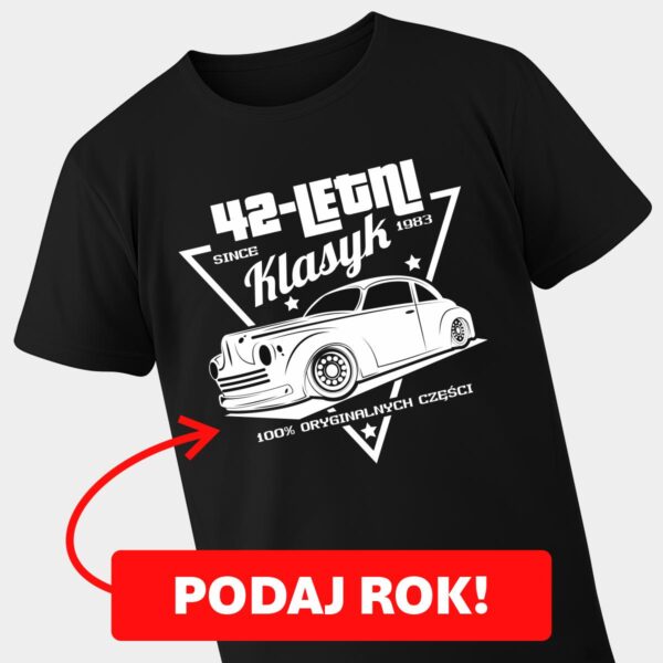 Koszulka na urodziny Klasyk