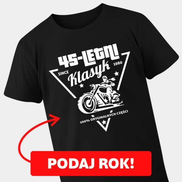 Koszulka na urodziny Klasyk Motor