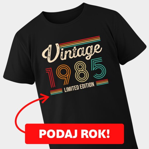 Koszulka na urodziny Vintage Limited Edition