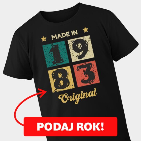 Koszulka na urodziny Made In Original