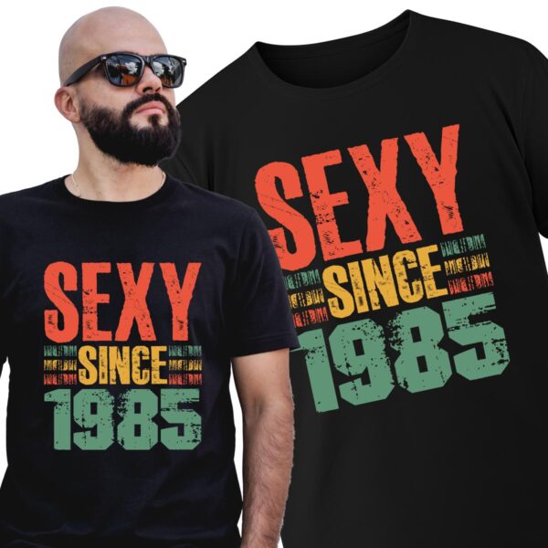 Koszulka na urodziny Vintage Sexy Since